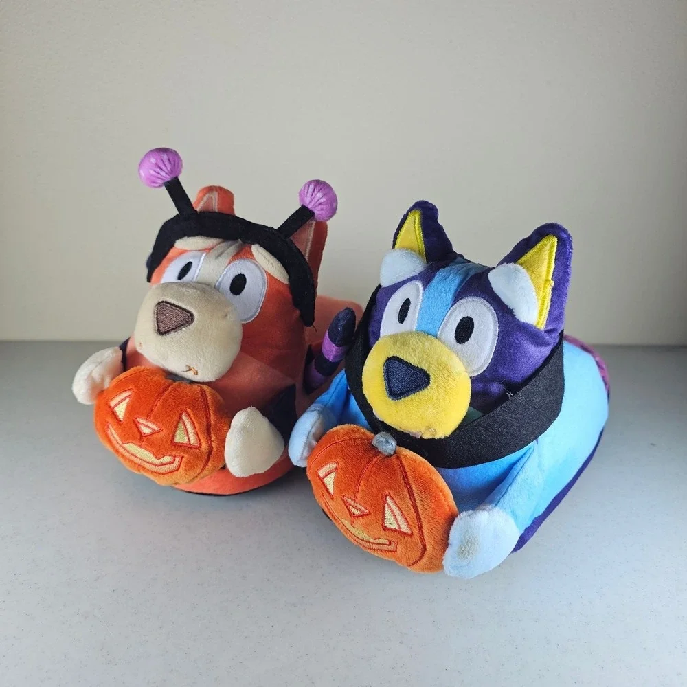 New Ground Up Size 11/12 Halloween Costume Bluey Slip on Slippers Bluey Bingo